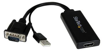 StarTech.com VGA-auf-HDMI-Adapter mit USB-Audio & -Stromversorgung - Mobiler VGA-auf-HDMI-Konverter von LumaTech