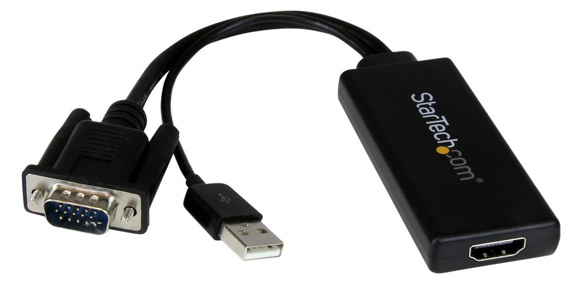 StarTech.com VGA-auf-HDMI-Adapter mit USB-Audio & -Stromversorgung - Mobiler VGA-auf-HDMI-Konverter