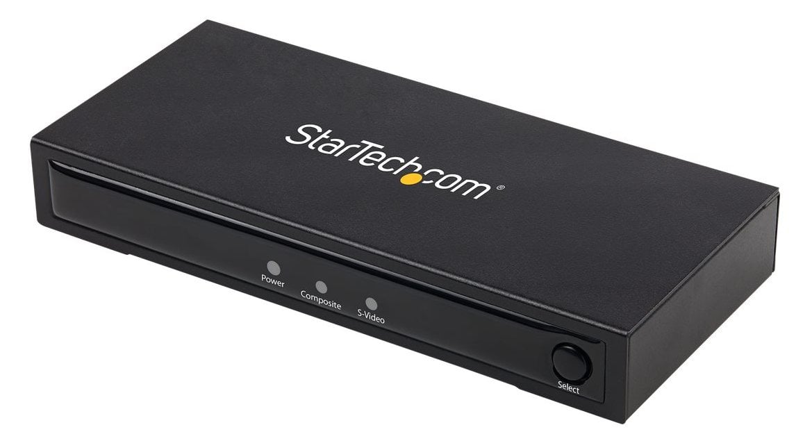 StarTech.com VID2HDCON2 S-Video oder Composite zu HDMI Konverter mit Audio  (720p,  NTSC & PAL, HDMI Upscaler
