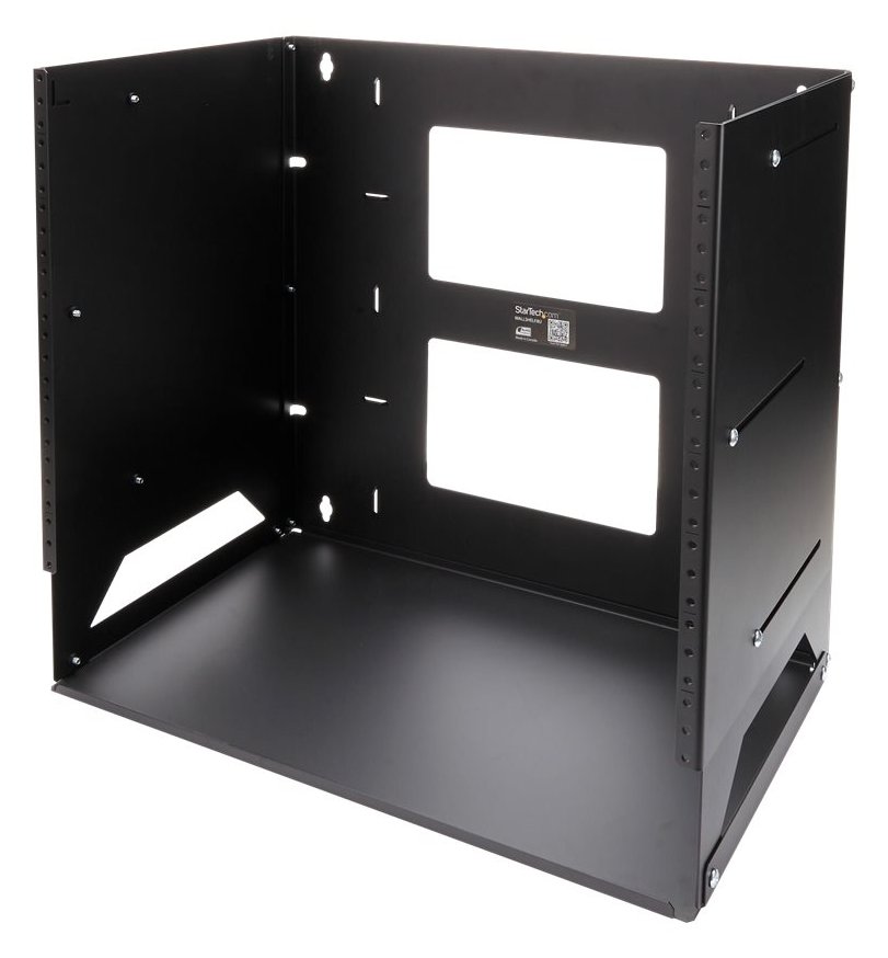 StarTech.com Wandmontage Server Rack mit Fachboden - 4HE - Anpassbar von 30,5 cm - 45,7cm - Rack (Wandbefestigung)