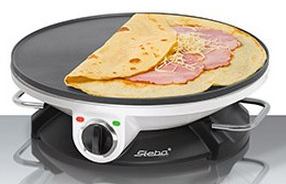 Steba CR 32 - Crêpeplatte - 1.2 kW - Schwarz/Weiß von LumaTech