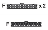 Supermicro CBL-0022L - Floppy-Kabel - IDC 34-polig (W)