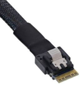Supermicro CBL-SAST-1234A-100 SlimSAS x4 to 4x SATA 65cm - Kabel - Digital/Daten
