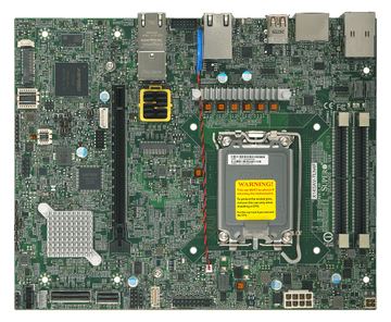 Supermicro Mainboard X14SAV-TLN4F Flex-ATX Sockel 1851 Single - Mainboard - Intel Sockel 1851 (Core Ultra 100&200) von LumaTech