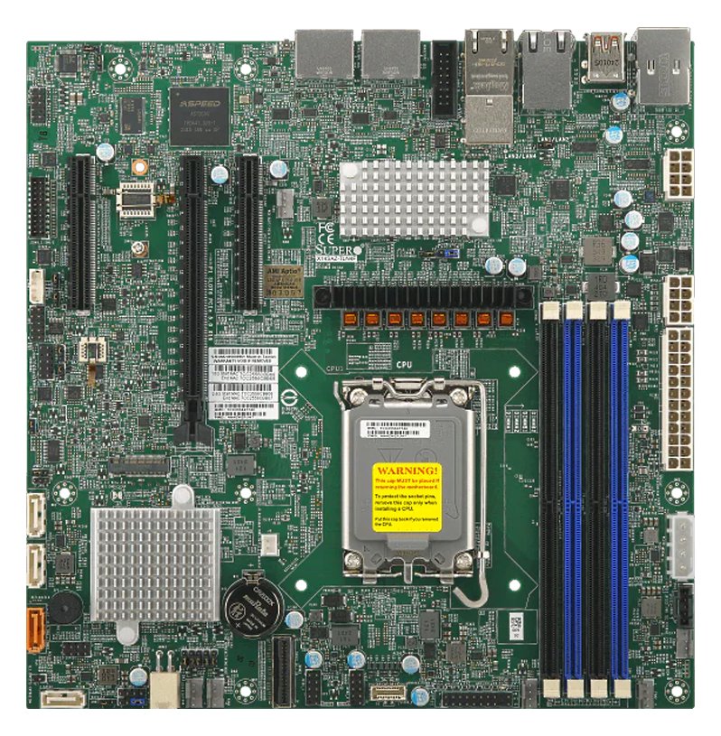 Supermicro Motherboard X14SAZ-TLN4F - micro-ATX Sockel 1851 Single - Mainboard - ATX - Intel Sockel 1851