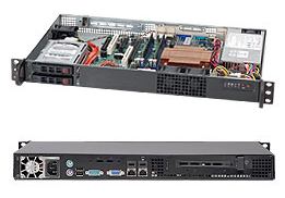 Supermicro SC510 T-203B - Rack-Montage - 1U - micro ATX von LumaTech