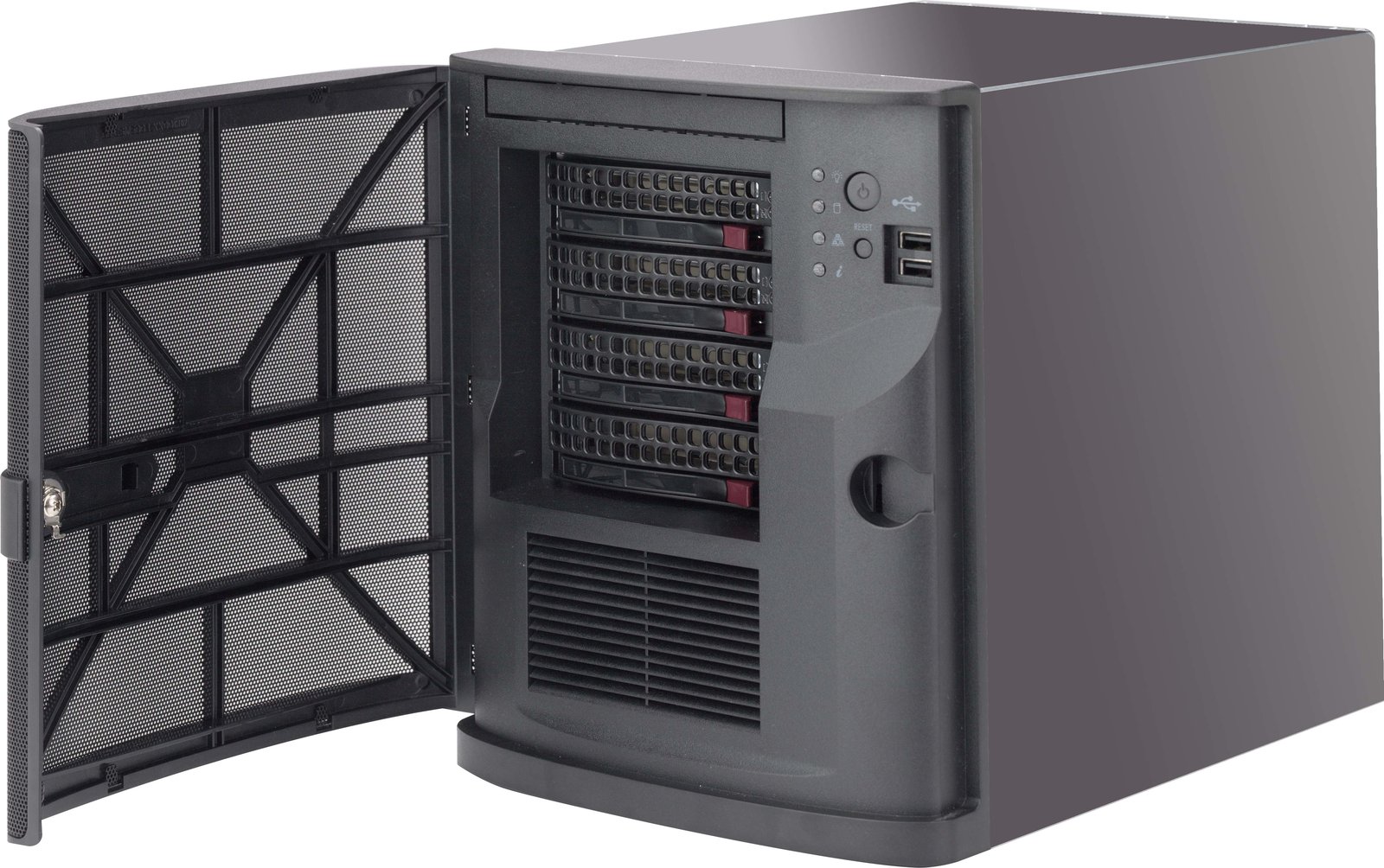 Supermicro SC721 TQ-350B - Tower - Mini-ITX 350 Watt (ATX)