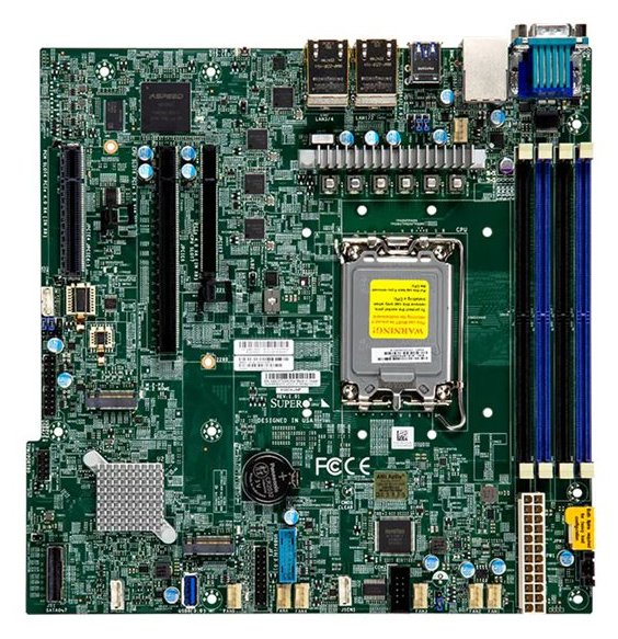 Supermicro X13SCH-LN4F - Motherboard - micro ATX - LGA1700 Sockel - C266 Chipsatz