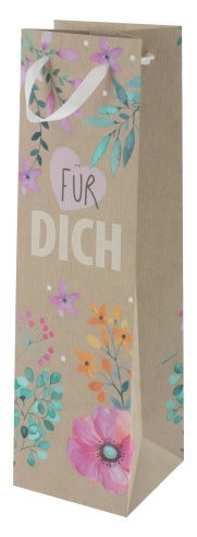 Susy Card 40050904 - Geschenkverpackungstasche - Holz - Abbildung - Papier - Herzlichen Glückwunsch - 105 mm