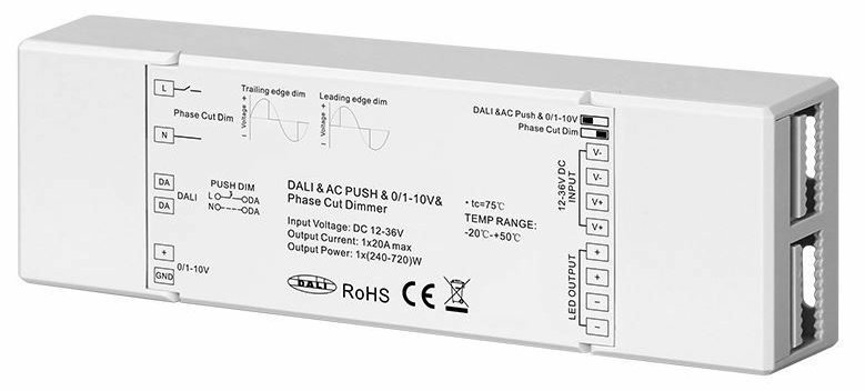 Synergy 21 Controller EOS 07 DALI PWM Dimmer 1 Kanal