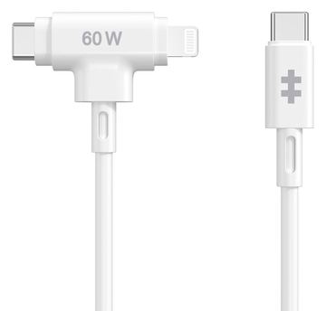 Targus HyperJuice - Lightning-Kabel - 24 pin USB-C männlich zu 24 pin USB-C, Lightning männlich - Weiß von LumaTech