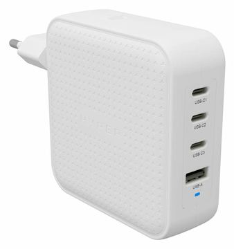 Targus HyperJuice - Netzteil - GaN - 100 Wh - Quick Charge 3.0, Power Delivery 3.0 + PPS - 4 Ausgabeanschlussstellen von LumaTech