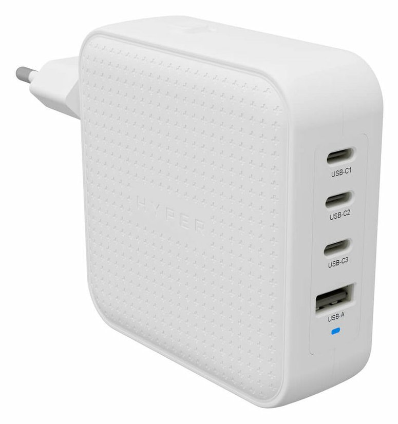 Targus HyperJuice - Netzteil - GaN - 100 Wh - Quick Charge 3.0, Power Delivery 3.0 + PPS - 4 Ausgabeanschlussstellen