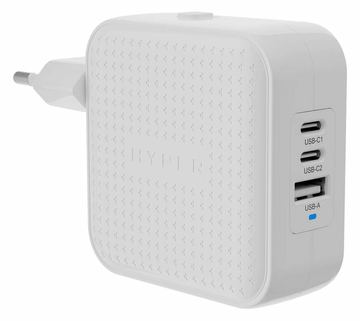 Targus HyperJuice - Netzteil - GaN - 70 Watt - Quick Charge 3.0, Power Delivery 3.0 + PPS - 3 Ausgabeanschlussstellen - Weiß von LumaTech