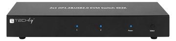Techly 2-Port DisplayPort1.2 Dual-Monitor KVM Switch von LumaTech