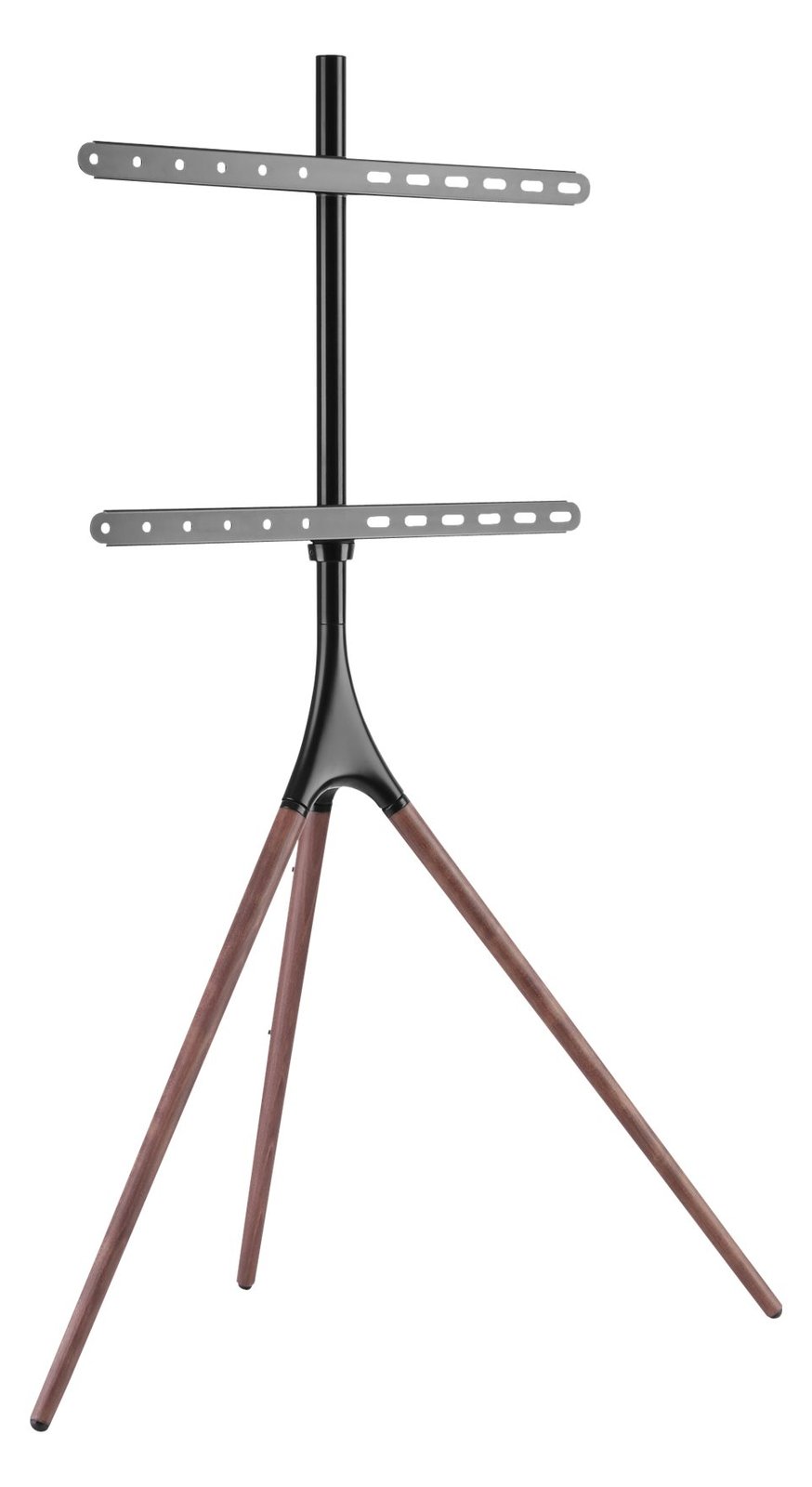 Techly Aufstellung - Stativ - für Flachbildschirm - Dark Walnut - Bildschirmgröße: 114.3-165.1 cm (45-65)