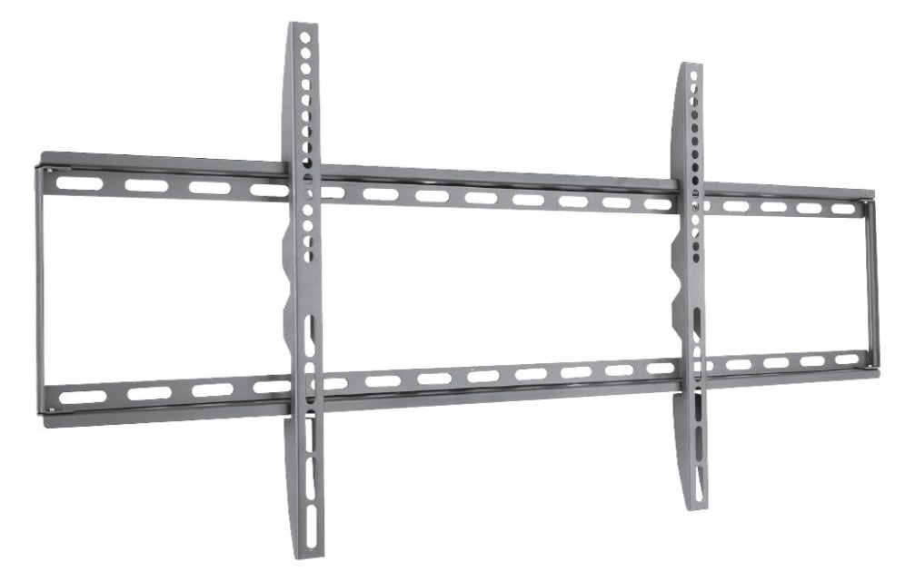 Techly Befestigungskit (Wandmontage) - starr, dünn - für LCD-Display - Schwarz - Bildschirmgröße: 106.7-203.2 cm