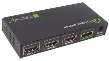 Techly HDMI 3 IN 1 OUT with Remote Control, 4Kx2K, 3D von LumaTech