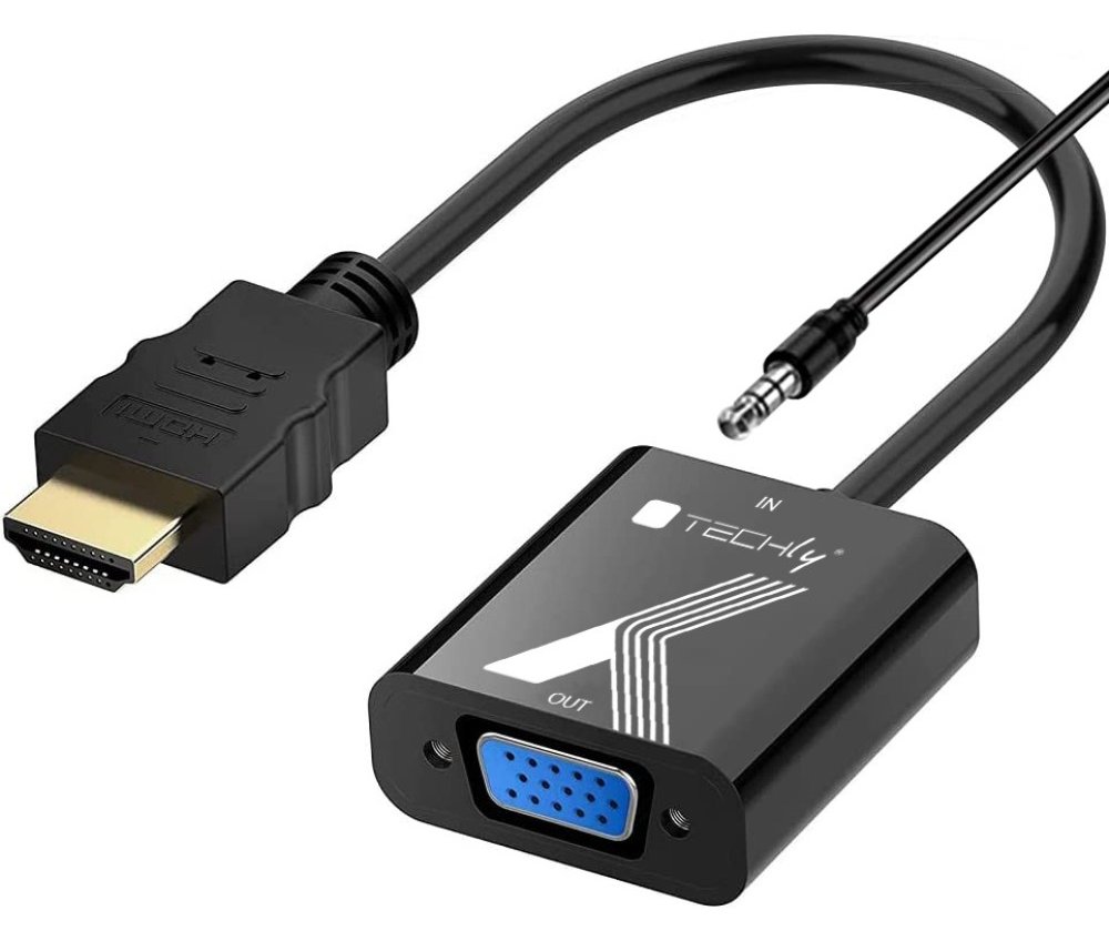 Techly HDMI/VGA Konverter mit Audio 0.1m - Audio/Multimedia - Digital/Display/Video von LumaTech