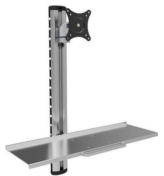 Techly ICA-PLW 01 - Befestigungskit (Wandmontage, VESA-Adapter, Tastatur / Maus Regal) - für Monitor / Tastatur von LumaTech