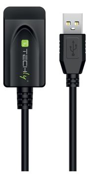 Techly IUSB-REP20TY - 5 m - USB A - USB A - USB 2.0 - 480 Mbit/s - Schwarz von LumaTech