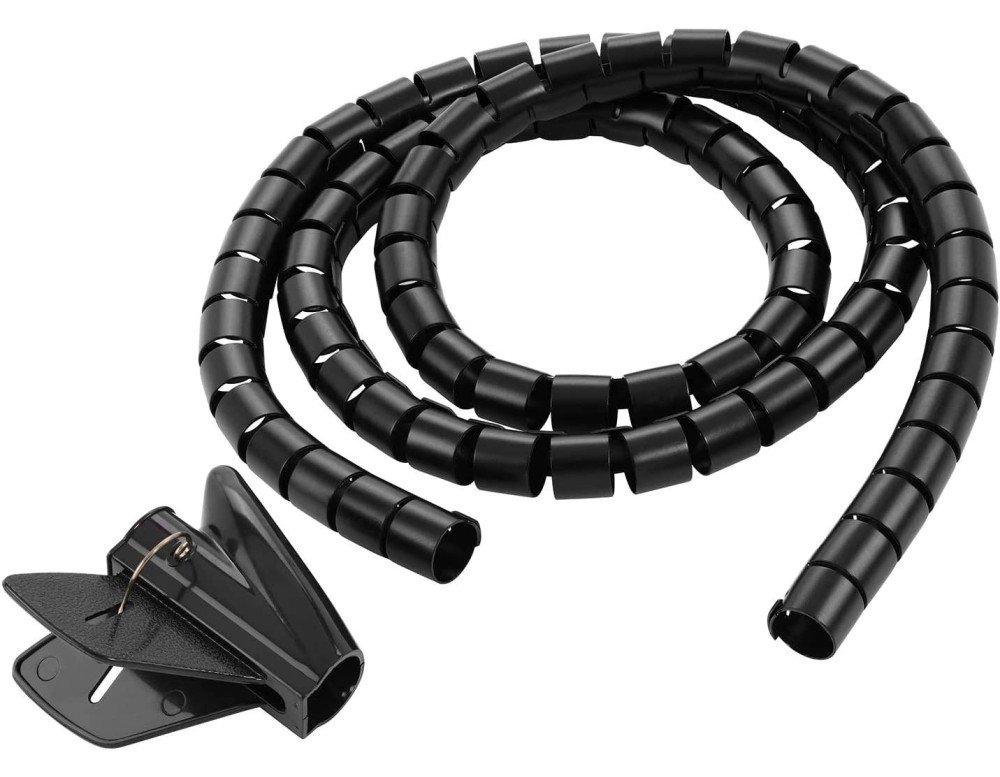 Techly Kabelmanagement 2,5m, schwarz