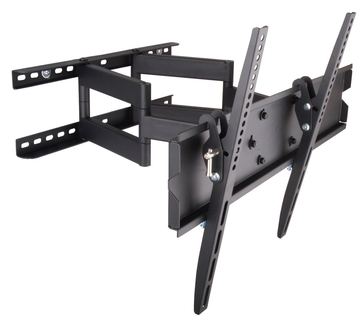 Techly MOTION LED400 - Befestigungskit (Wandmontage, Doppelarm) für Flachbildschirm - Schwarz von LumaTech