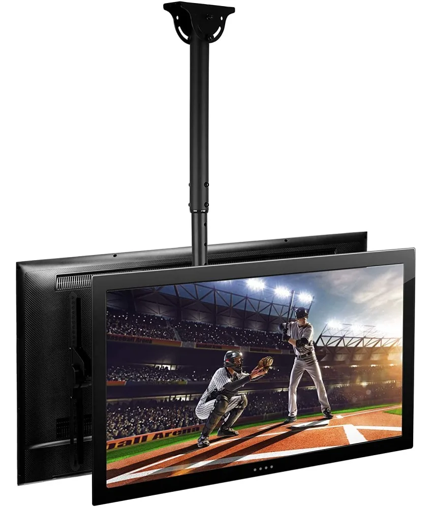 Techly Universal Ceiling Support - Klammer - für 2 LCD-Displays - Stahl - Schwarz - Bildschirmgröße: 81.3-139.7 cm, Ansicht 4