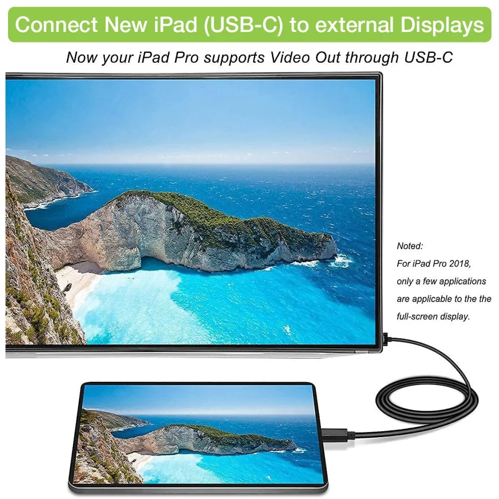 Techly Video- / Audio- / Datenkabel - 24 pin USB-C männlich umkehrbar zu HDMI männlich, Ansicht 6