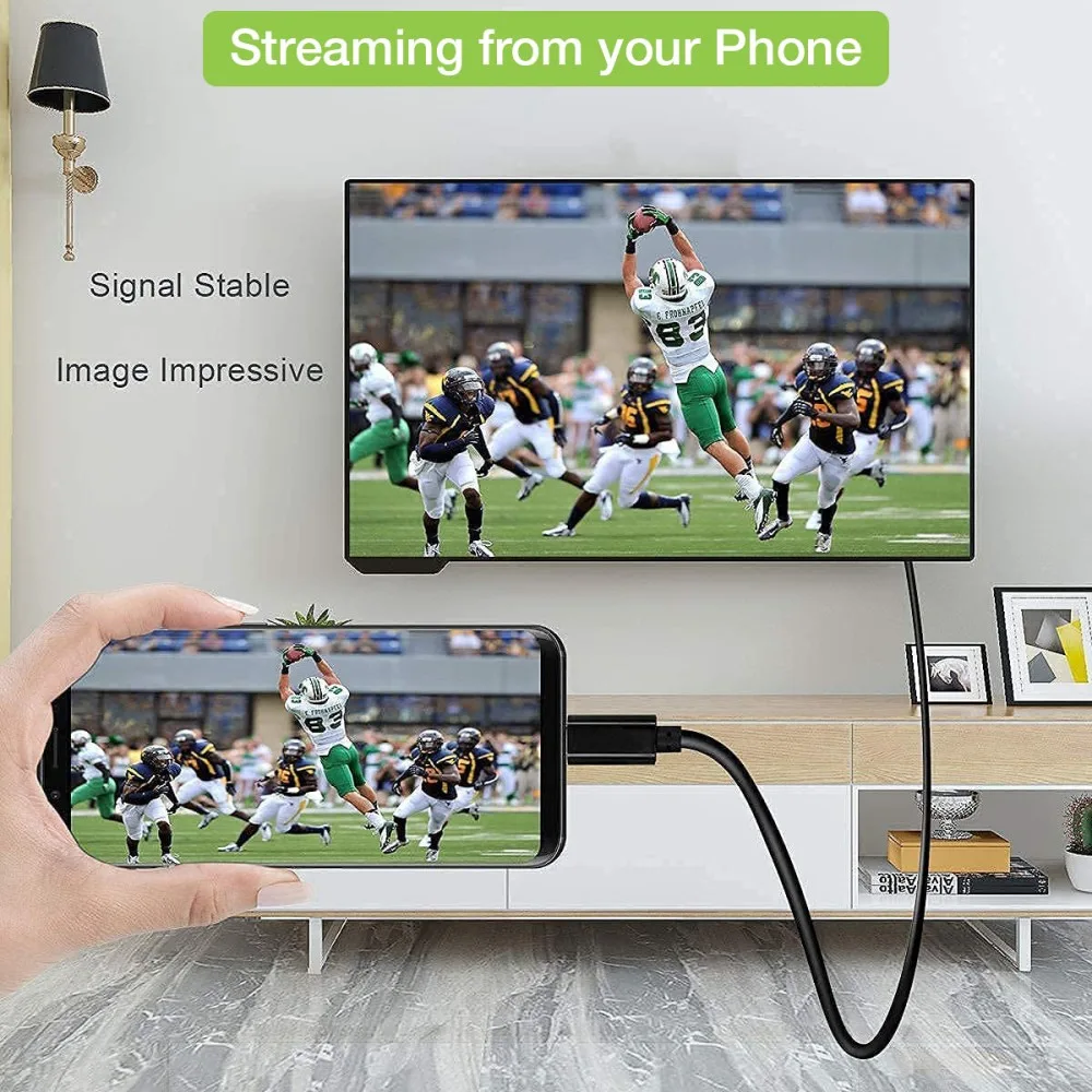 Techly Video- / Audio- / Datenkabel - 24 pin USB-C männlich umkehrbar zu HDMI männlich, Ansicht 7