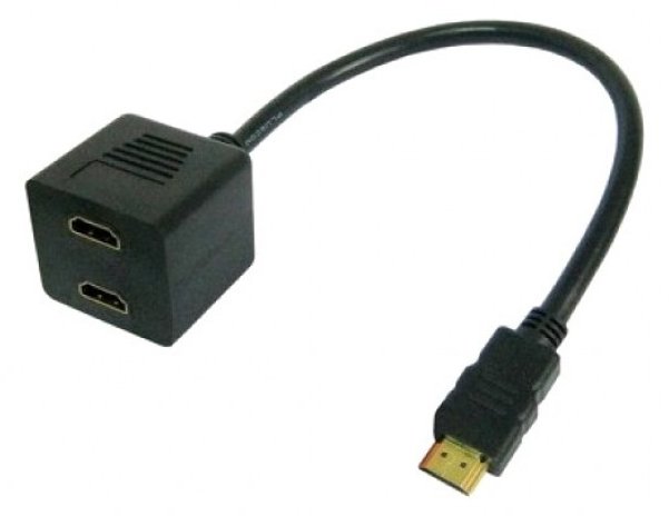 Techly Video Splitter Cable HDMI M to 2 x HDMI F