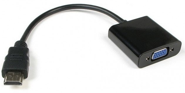 Techly Videokonverter - HDMI - VGA - Schwarz
