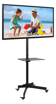 Techly Wagen - für Flachbildschirm / AV-Ausrüstung - Schwarz - Bildschirmgröße: 58.4-139.7 cm (23-55) von LumaTech