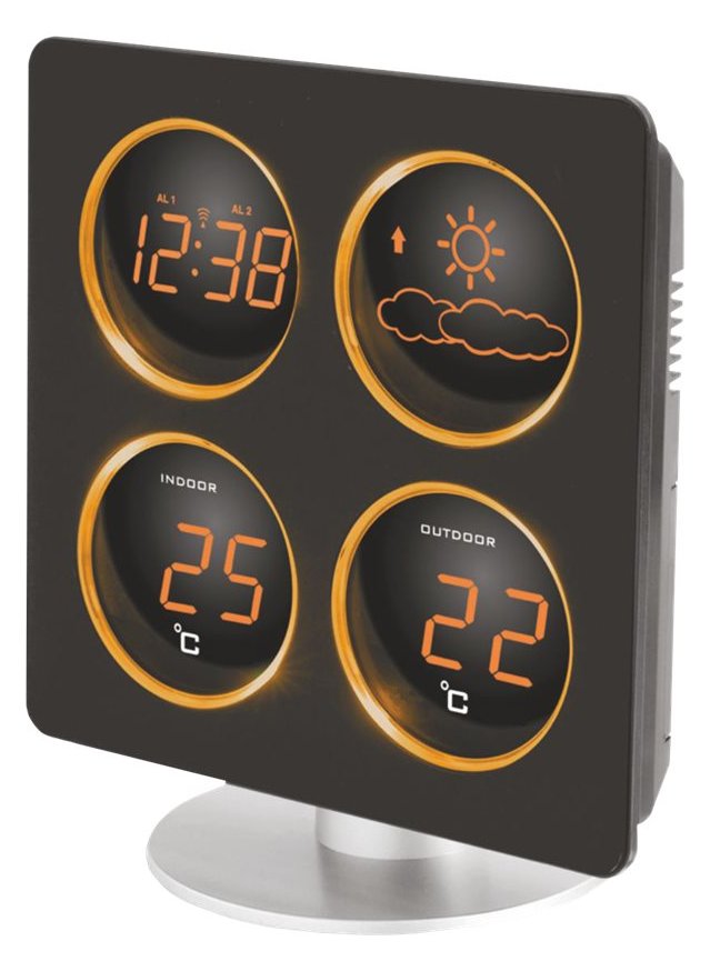 Technoline Techno Line WS 6830 - Wetterstation - Schwarz/Silber