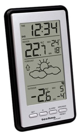 technoTrade Techno Line WS 9130-IT - Wetterstation - Schwarz
