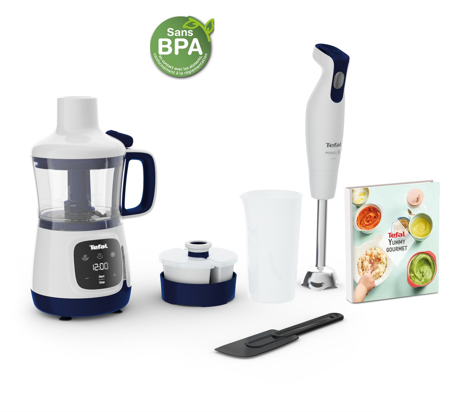 TEFAL Yummy Gourmet HB55W430 - Handmixer - 600 W