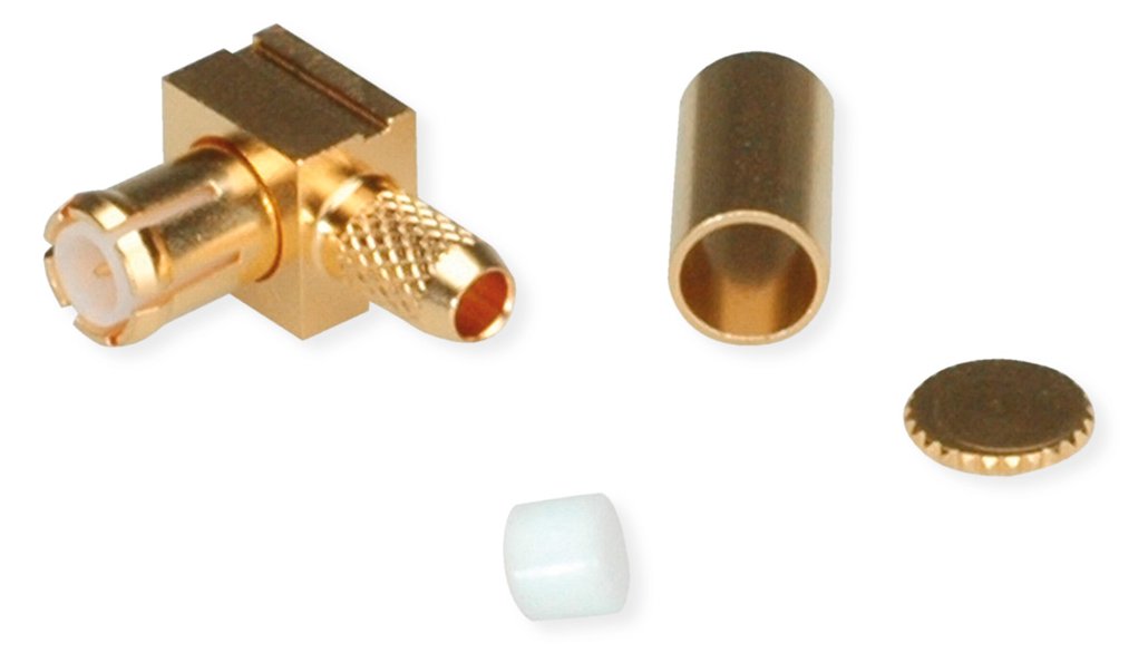 Telegärtner Karl Gärtner MCX-Winkelstecker für RG-316/U vergoldet
