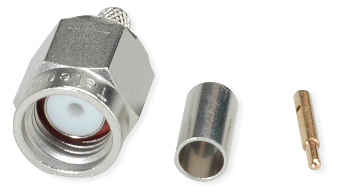 Telegärtner Karl Gärtner SMA-Kabelstecker Crimp G07 loet/crimp C0103 RG-316/U Nickel - 5 Stück