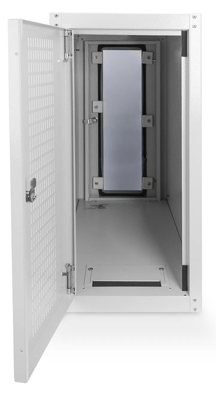 DIGITUS Computergehäuse mit Glastür, rollbar, abschliessbar mit Lüftungsschlitzen, Ansicht 2