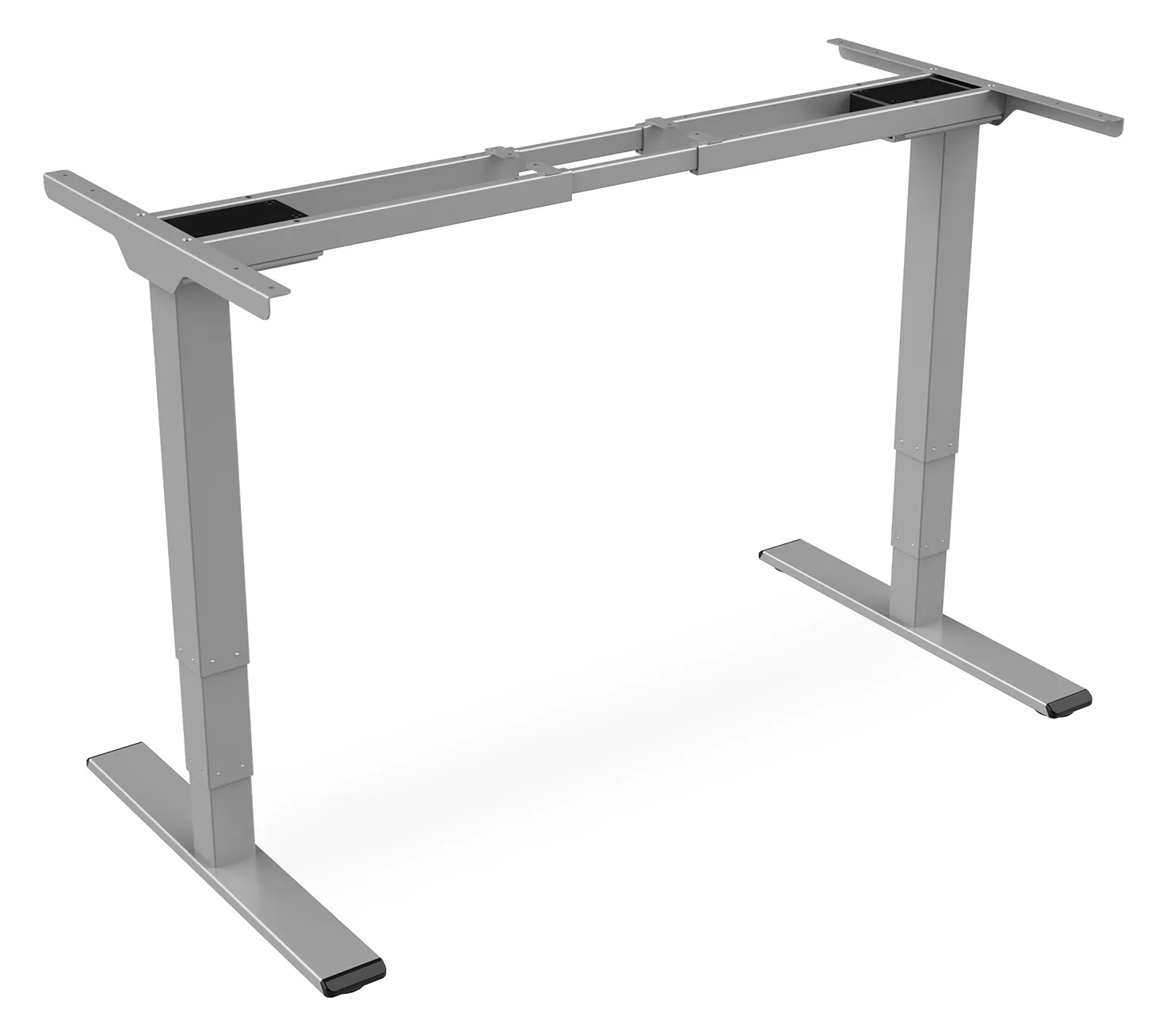 DIGITUS Elektrisch höhenverstellbares Tischgestell, Dual-Motor, 3-Stufen, Grau, Ansicht 4