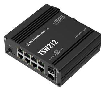 Teltonika · Switch· TSW212· 8 Port Gigabit Industrial managed Switch 2 SFP - Switch - 1 Gbps von LumaTech