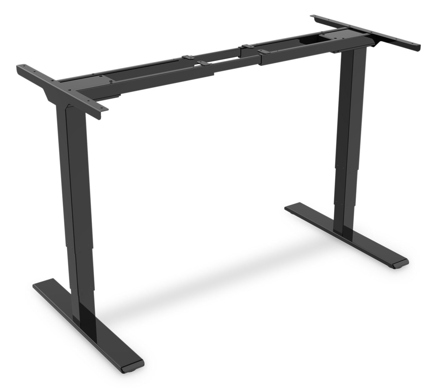 DIGITUS Elektrisch höhenverstellbares Tischgestell, Dual-Motor, 3-Stufen, Schwarz