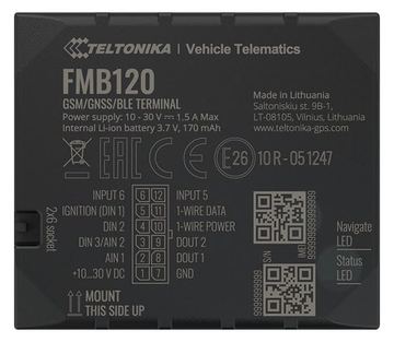 Teltonika FMB120 - GPS/GLONASS/GALILEO/BeiDou/QZSS Tracking-Gerät von LumaTech