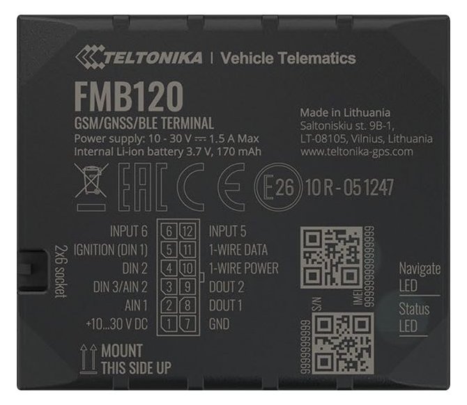Teltonika FMB120 - GPS/GLONASS/GALILEO/BeiDou/QZSS Tracking-Gerät