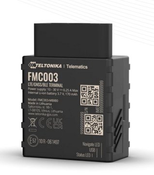 Teltonika FMC003 - Auto - GPS-Tracker - Schwarz - Schmutzabweisend - Single SIM - Acrylnitril-Butadien-Styrol (ABS)