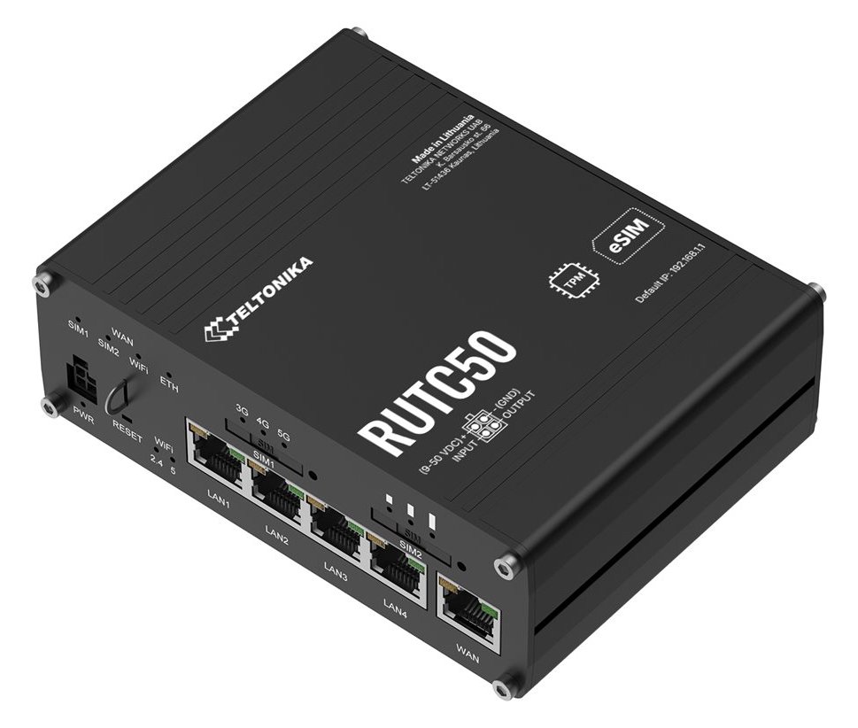 Teltonika RUTC50 - Wireless Router - WWAN 4-Port-Switch