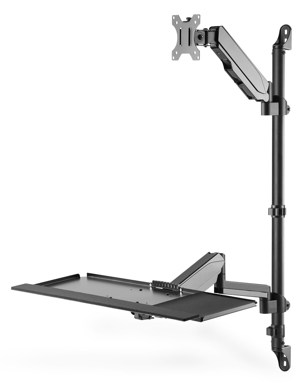 DIGITUS Flexibler Steh-/ Sitz-Arbeitsplatz zur Wandmontage, Single Monitor von LumaTech