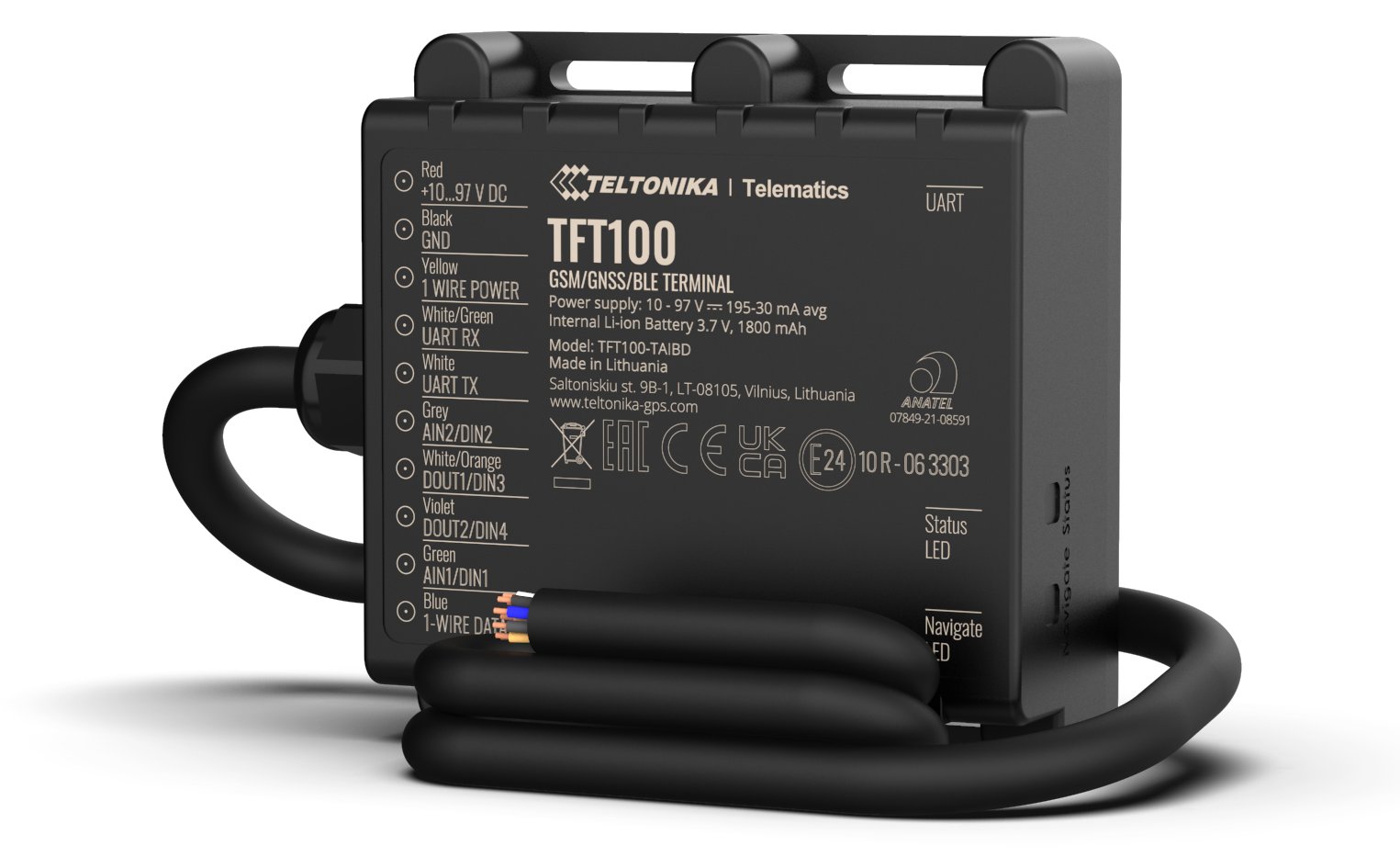 Teltonika TFT100 - GPS/GLONASS/GALILEO/BeiDou/QZSS Tracking-Gerät