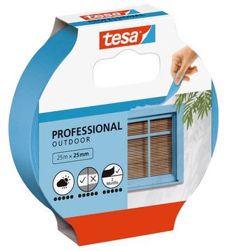 Tesa 56250 - Maler-Abdeckband - Papier - Blau - Glas - rau - Acrylfarbe - Alkydfarbe - Latexfarbe von LumaTech