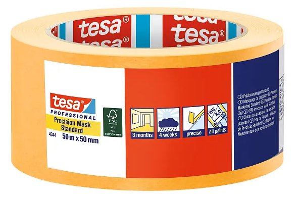 Tesa Abdeckband Professional 4344 50 m x 50 mm